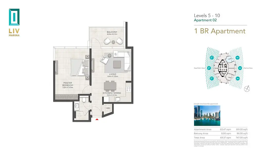 1 bedrooms Apartment - Floor 1